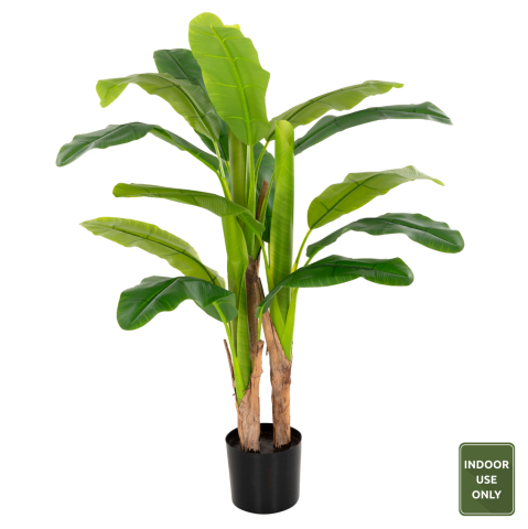 Decoratiuni - DECORATIVE SYNTHETIC PLANT HM7968 BANΑΝΑ TREE IN POT 123H cm.