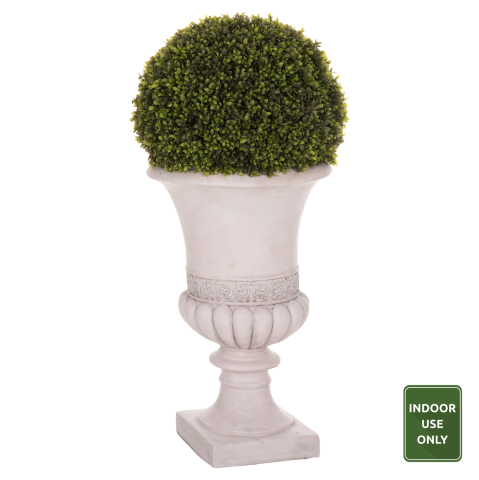 Flori - Plante - DECORATIVE SYNTHETIC PLANT IN AMPHORA HM4023 TOPIARY BOXWOOD 82H cm.