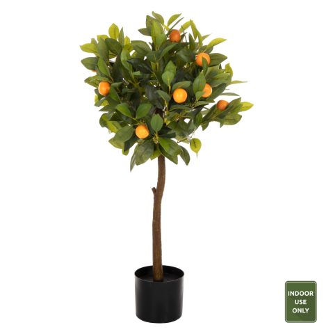 Flori - Plante - DECORATIVE SYNTHETIC PLANT IN POT HM4021 ORANGE TREE Φ15x12.5-90Hcm.