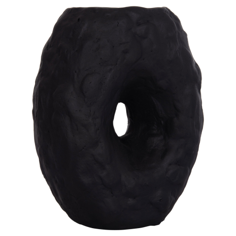 Vaze de podea - DECORATIVE TABLE VASE NAMENTIS HM4673.01S TERRACOTA IN BLACK COLOR--22x13x28Hcm.