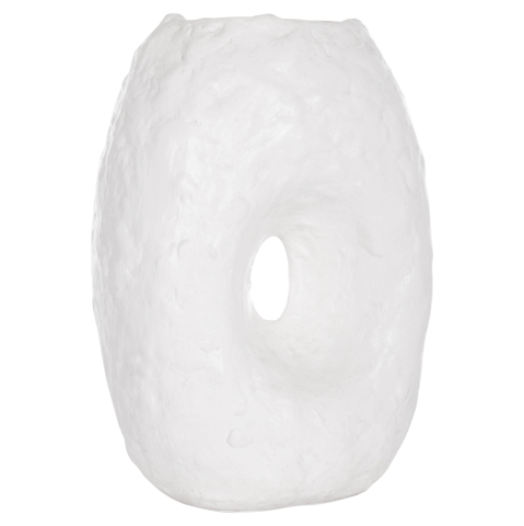 Vaze de podea - DECORATIVE TABLE VASE NAMENTIS HM4673.02L TERRACOTA IN WHITE COLOR--26.5x16x36.5Hcm.