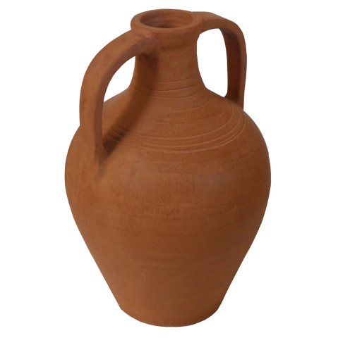 Decoratiuni - DECORATIVE VASE (AMPHORA) FEAX HM4676.08S TERRACOTA IN NATURAL--35x35x48Hcm.