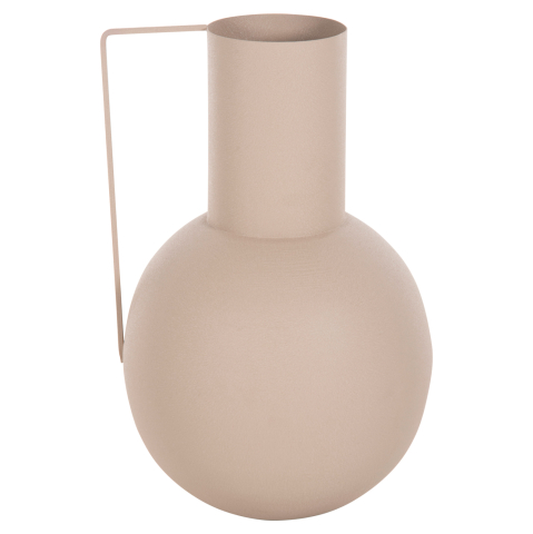 Decoratiuni - DECORATIVE VASE FLAGON HM4259.01 METAL IN ECRU Φ34x54Hcm.