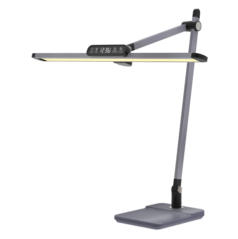 Lampi de birou - DESK LAMP LED BLAIN PRO HM4447.07 ABS BASE AND ALUMINUM ARMS IN GREY 36,8x81Hcm.