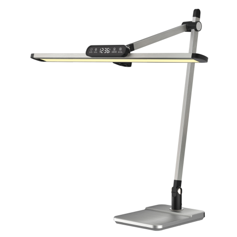 Lampi de birou - DESK LAMP LED BLAIN PRO HM4447.08 ABS BASE AND ALUMINUM ARMS IN SILVER 36,8x81Hcm.