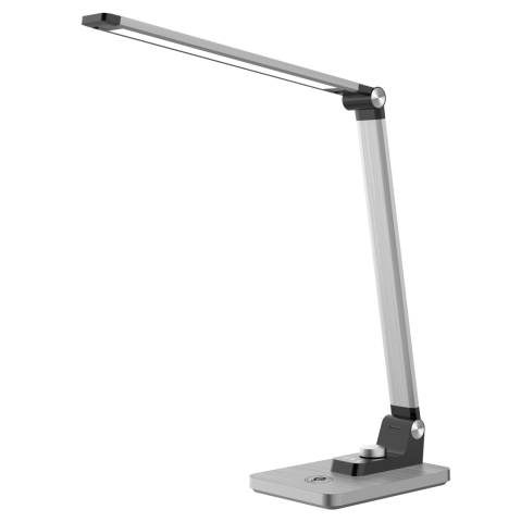 Lampi de birou - DESK LAMP LED BLAIN PRO HM4458.08 ABS BASE AND ALUMINUM ARMS IN SILVER COLOR 35,6x43,1Hcm.