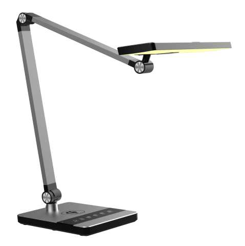 Lampi de birou - DESK LAMP LED BLAIN PRO HM4461.08 BRUSHED SILVER ABS 35x43,9Hcm.