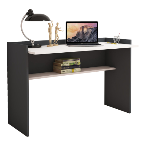Birouri - DESK MELAMINE GREY-WHITE 118x58x80Hcm.HM9227.13