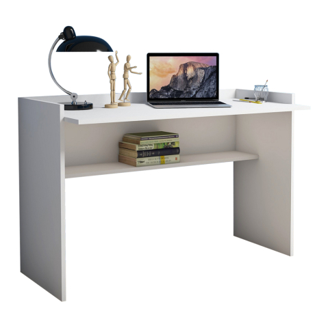 Birouri - DESK MELAMINE WHITE 118x58x80Hcm.HM9227.11