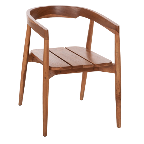 Interior - DINING ARMCHAIR ADONIS HM6938 TEAK WOOD IN NATURAL COLOR 53x54x73Hcm.