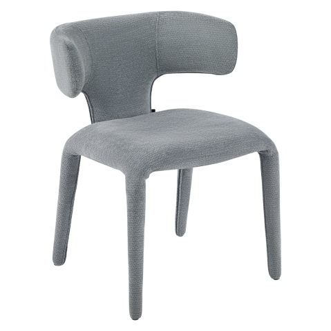 Interior - DINING ARMCHAIR BIEN HM18361.01 LIGHT GREY FABRIC 49.5x55.5x76Hcm.
