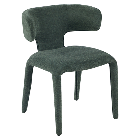 Interior - DINING ARMCHAIR BIEN HM18361.04 GREEN FABRIC 49.5x55.5x76Hcm.