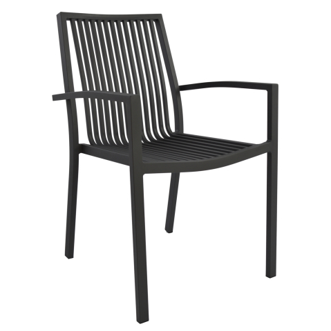 Scaune - Fotolii - DINING CHAIR BRONCA HM5130.02 GREY ALUMINUM 54,2x59x83,5Hcm.