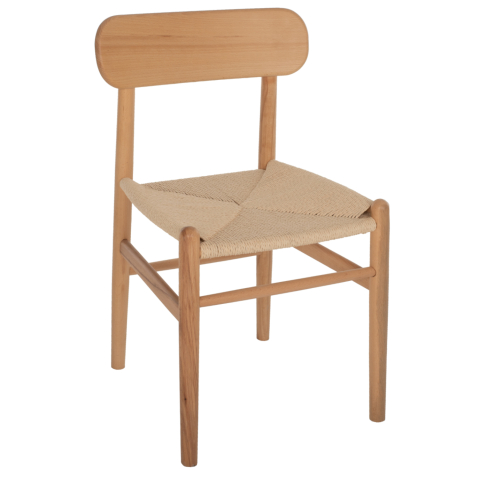 Interior - DINING CHAIR HELSINKI HM9492.01 BEECH WOOD AND ROPE IN NATURAL COLOR 46.5x41x80Ηcm.
