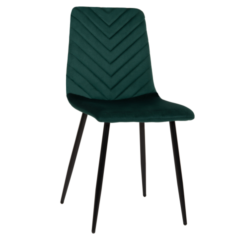Interior - DINING CHAIR LATRELL HM8587.03 CYPRESS GREEN VELVET and BLACK METAL LEGS 43x54x88Hcm.