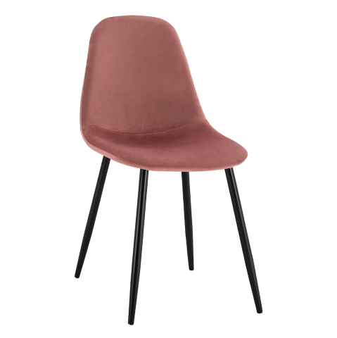Interior - Dining Chair Leonardo Rotten apple velvet with metallic legs HM00100.02 45x53x85 cm.
