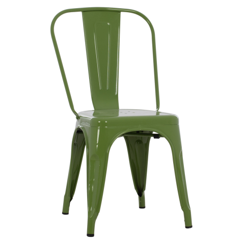 Interior - DINING CHAIR MELITA HM8641.13 METAL IN LIGHT OLIVE GREEN COLOR 43x50x82Hcm.