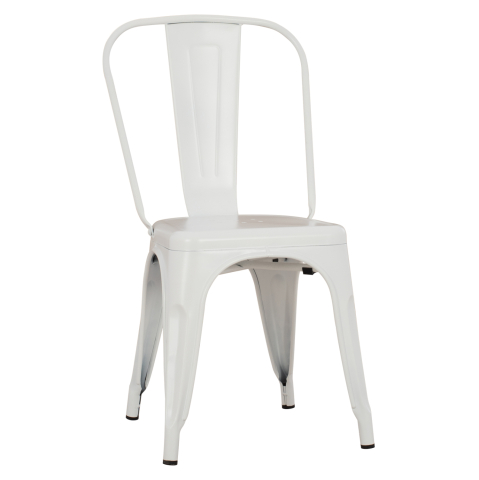 Interior - DINING CHAIR MELITA-PRO HM8641.41 METAL IN MATTE WHITE 44x47x84.5Hcm.