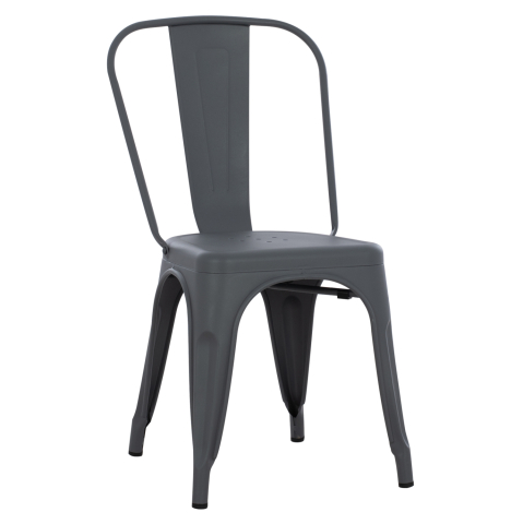 Interior - DINING CHAIR MELITA-PRO HM8641.50 METAL IN GREY 44x47x84.5Hcm.