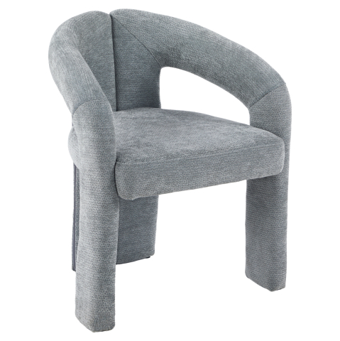 Interior - DINING CHAIR NEZA HM18362.01 LIGHT GREY LINEN FABRIC 64x50x76.5Hcm.