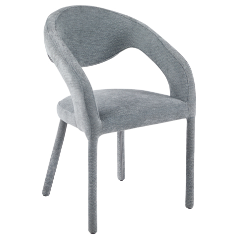 Interior - DINING CHAIR OFILIA HM18363.01 LIGHT GREY LINEN FABRIC 58x54.5x85.5Hcm