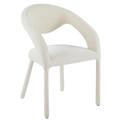 Interior - DINING CHAIR OFILIA HM18363.02 ECRU LINEN FABRIC 58x54.5x85.5Hcm