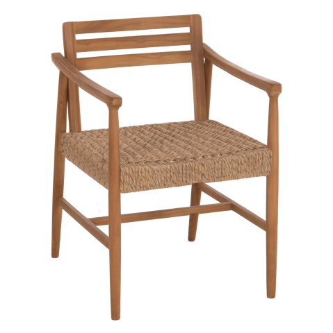 Interior - DINING CHAIR ROBIN HM18351 TEAK WOOD and VIRO ROPE IN NATURAL COLORS 53.5x60x78Hcm.