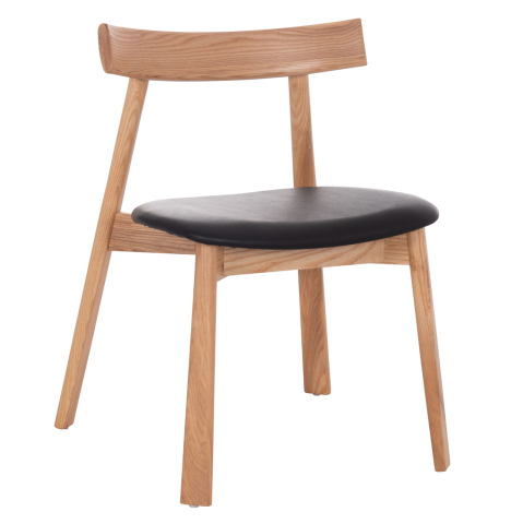 Interior - DINING CHAIR SEKAN HM18245.04 RUBBERWOOD-BLACK PU 60x54x72Hcm.