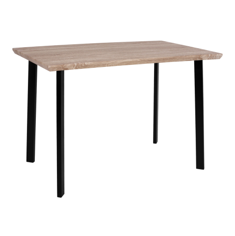 Mese - Dining Table 110x70 sonama with black legs HM8333