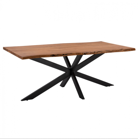 Interior - Dining Table 200x85-110x77 Montana Superior 3.5 thickness Solid Acacia HM8716.11
