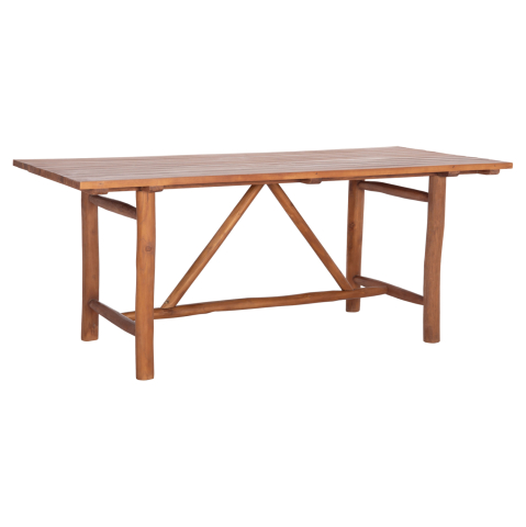 Mese - DINING TABLE GROOVE HM9390.01 SOLID TEAK WOOD NATURAL COLOR 220X100X90Hcm.