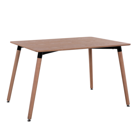 Interior - Dining Table Minimal HM008.04 natural, wooden legs BEECH, 120x80x73cm