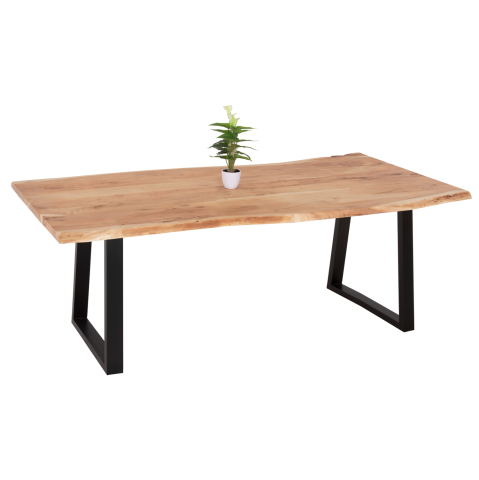 Mese - DINING TABLE MONTANA HM8337.21 SOLID ACACIA WOOD 4cm.THICK TOP 200x93x74Hcm.