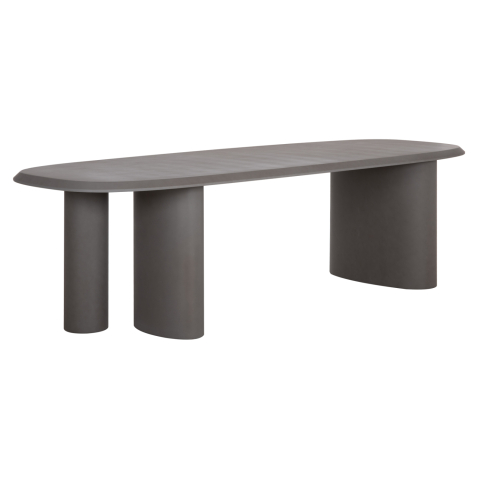 Mese - DINING TABLE OVAL GLEN HM6598.01 FIBER CEMENT IN GREY 260x95x75Hcm