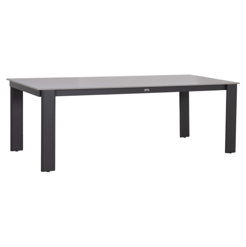 Mese - DINING TABLE PUNDER HM6483.01 ALUMINUM IN GREY--SINTERED STONE TOP 220x100x76Hcm.