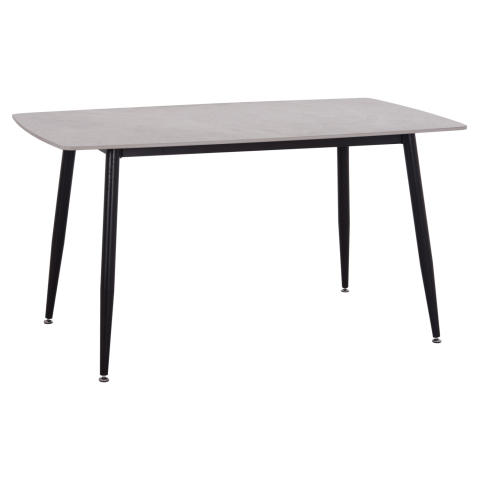 Interior - DINING TABLE RAVEN HM18149.13 CERAMIC TOP IN GREY MARBLE LOOK 140x80x74Hcm.