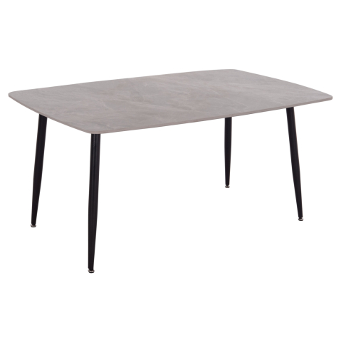 Interior - DINING TABLE RAVEN HM18150.13 CERAMIC TOP IN GREY MARBLE LOOK 160x80x74Hcm.