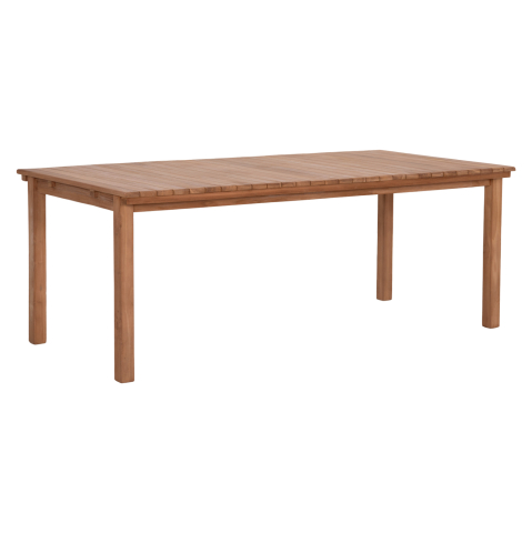Mese - DINING TABLE RECTANGULAR FINTO HM6616 TEAK WOOD--NATURAL COLOR 200x100x75Hcm.