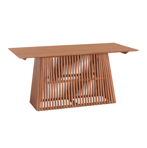 Mese - DINING TABLE RECTANGULAR FRANTZ HM9916 SOLID MINDI WOOD IN NATURAL COLOR 160x79.5x76.5Hcm.