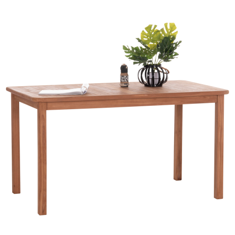 Mese - DINING TABLE RECTANGULAR PRESSCOT HM18123 TEAK WOOD--NATURAL COLOR 140x80x76Hcm.