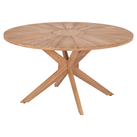 Mese - DINING TABLE ROUND CORTΕΝ HM6443 ACACIA WOOD IN NATURAL COLOR Φ140x76Hcm.