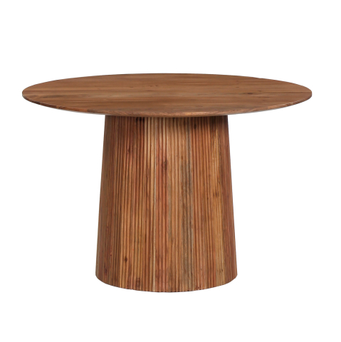 Interior - DINING TABLE ROUND GROOT HM9684 SOLID ACACIA WOOD IN NATURAL D120x79Hcm.