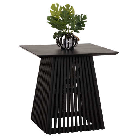 Interior - DINING TABLE SQUARE FRANTZ HM9458.02 MINDI WOOD IN BLACK 80x80x78Hcm.