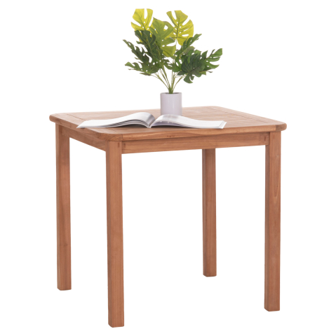 Mese - DINING TABLE SQUARE PRESSCOT HM18122 TEAK WOOD--NATURAL COLOR 80x80x76Hcm.