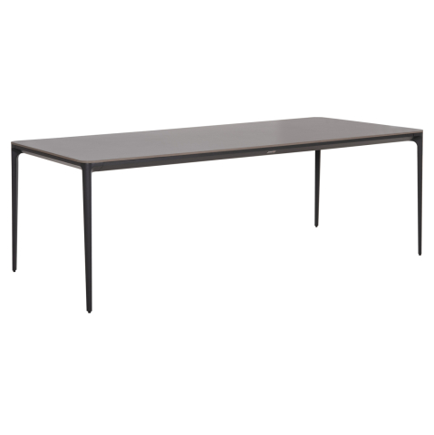 Mese - DINING TABLE STAD HM6558.01 GREY ALUMINUM FRAME and SINTERED STONE TOP 220x100x74Hcm.