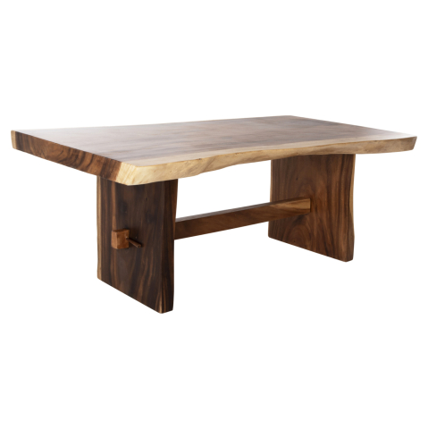 Interior - DINING TABLE ULYSES HM9757 SOLID SUAR WOOD IN NATURAL COLORING 200X90X77Hcm.