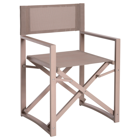 Scaune - Fotolii - DIRECTOR'S CHAIR ALUMINUM DUPRE HM5094.03 CHAMPAGNE COLOR 57x48,5x85.5Hcm.