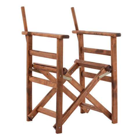 Scaune - Fotolii - Director's frame Armchair Limnos Walnut impregnated Limnos HM5574.01 57x54x88,5Η cm