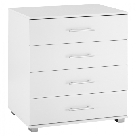 Sertare - Toalete - Drawer from melamine HM2204.05 with 4 drawers white 75x40x83cm