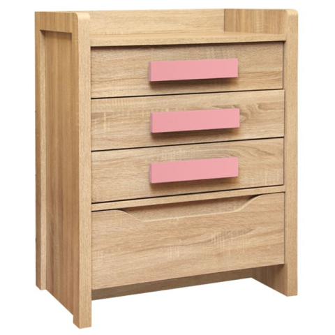 Camera copiilor - Drawer Playroom Sonama-Pink HM10217.03 63Χ40Χ80cm